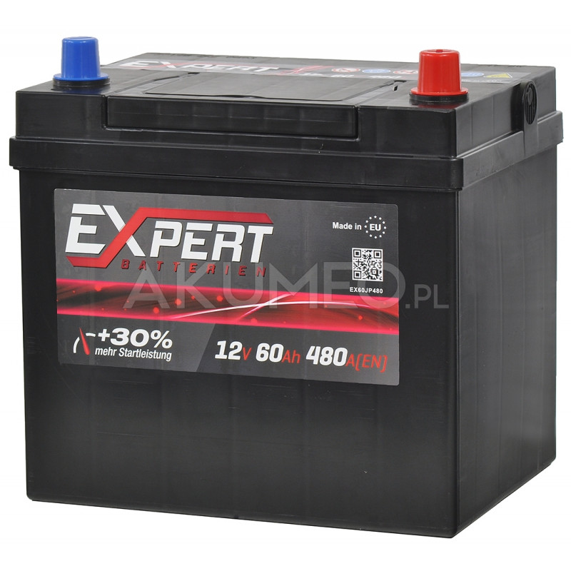 Akumulator Expert Batterien 12V 60Ah 480A JAP prawy+