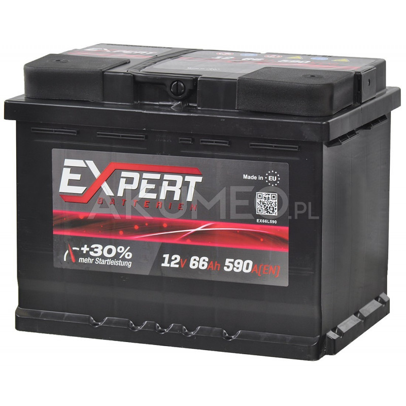 Akumulator Expert Batterien 12V 66Ah 590A lewy+