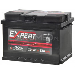 Akumulator Expert Batterien 12V 61Ah 550A lewy+