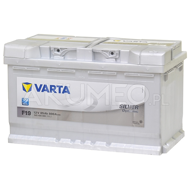 Akumulator Varta Silver Dynamic F19 12V 85Ah 800A prawy+ | sklep Akumeo