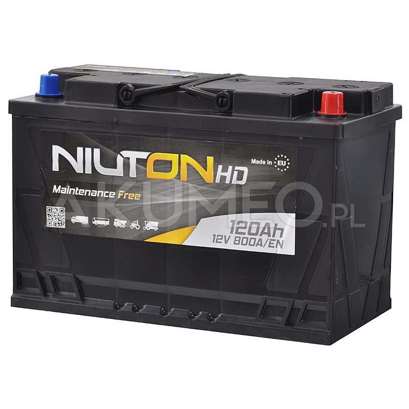 Akumulator Niuton HD NTHD120P800 12V 120Ah 800A prawy+ | sklep Akumeo