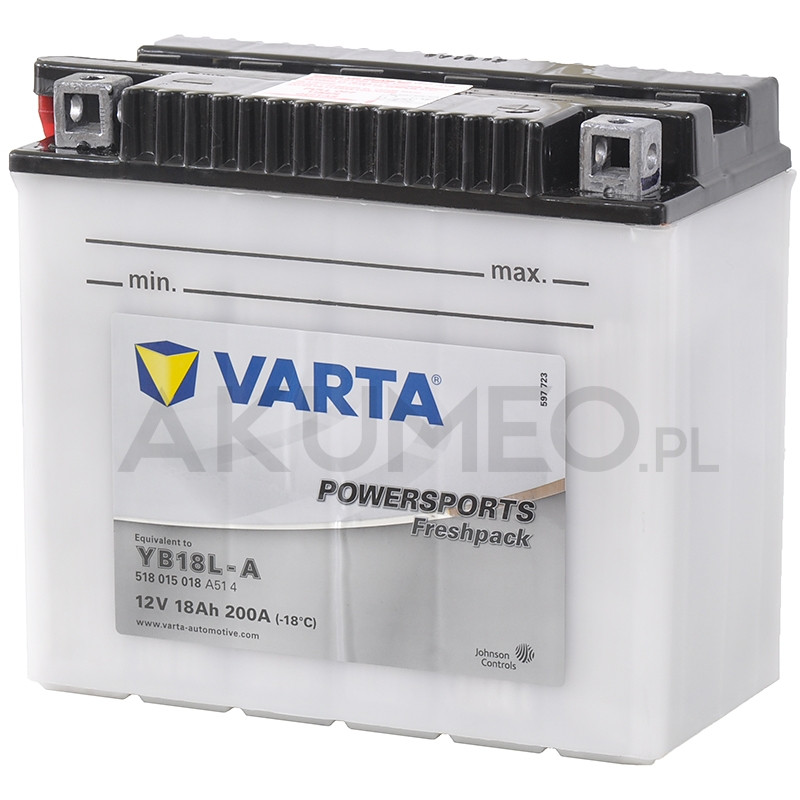 Akumulator Varta Powersports YB18L-A 12V 18Ah 200A prawy+ oL | sklep Akumeo