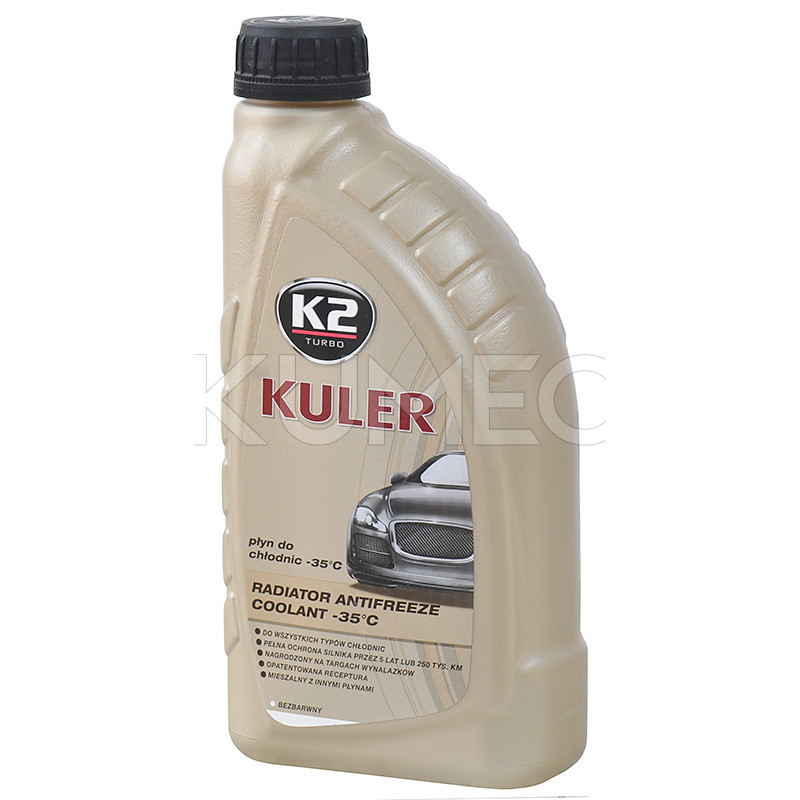 Płyn do chłodnic bezbarwny K2 KULER 1L Płyn do chłodnic bezbarwny K2 KULER 1L