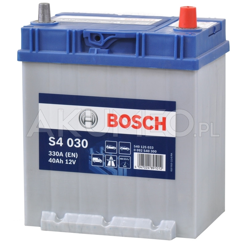 Akumulator Bosch S4 029 12V 40Ah 330A JAP prawy+