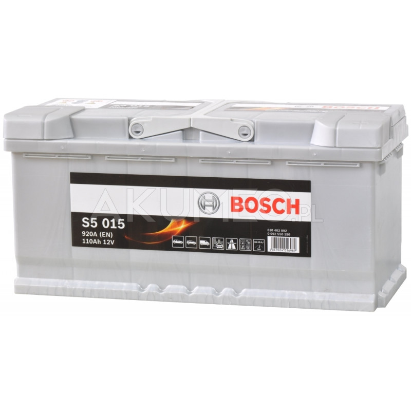 Akumulator Bosch S5 015 12V 110Ah 920A prawy+ Akumulator Bosch S5 015 12V 110Ah 920A prawy+