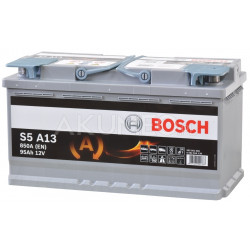 Akumulator Bosch S5 A13 AGM 12V 95Ah 850A prawy+