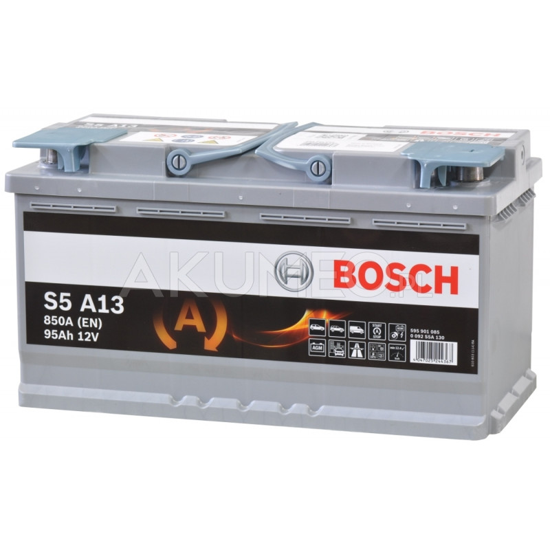 Akumulator Bosch S5 A13 AGM 12V 95Ah 850A prawy+ Akumulator Bosch S5 A13 AGM 12V 95Ah 850A prawy+