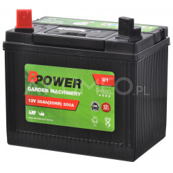 Akumulator BPower Garden U1 12V 30Ah 300A lewy+