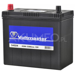 Akumulator Voltmaster 12V 45Ah 330A JAP lewy+