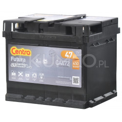 Akumulator Centra Futura CA472 47Ah 12V 450A prawy+