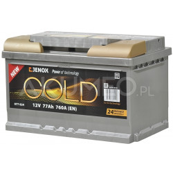Akumulator Jenox Gold 12V 77Ah 760A prawy+