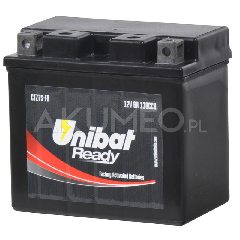 Akumulator UNIBAT AGM CTZ7S-FA 12V 6Ah 130A prawy+ Akumulator UNIBAT AGM CTZ7S-FA 12V 6Ah 130A prawy+