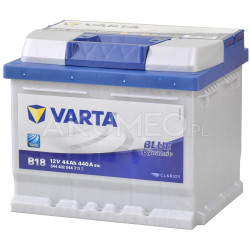 Akumulator Varta Blue Dynamic B18 12V 44Ah 440A prawy+ | sklep Akumeo
