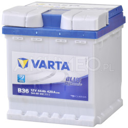 Akumulator Varta Blue Dynamic B36 12V 44Ah 420A prawy+
