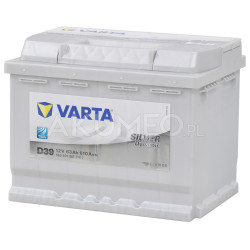 Akumulator Varta Silver Dynamic D39 12V 63Ah 610A lewy+