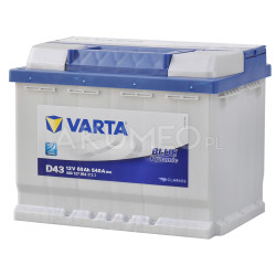 Akumulator Varta Blue Dynamic D43 12V 60Ah 540A lewy+