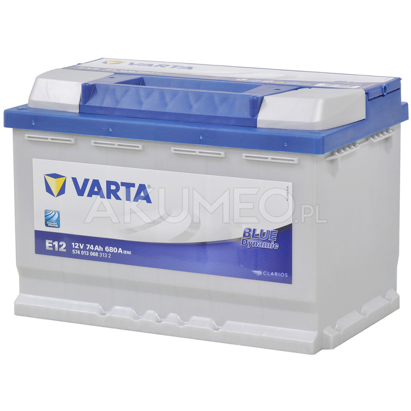 Akumulator Varta Blue Dynamic E12 12V 74Ah 680A lewy+ | sklep Akumeo