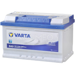 Akumulator Varta Blue Dynamic E43 12V 72Ah 680A prawy+ | sklep Akumeo