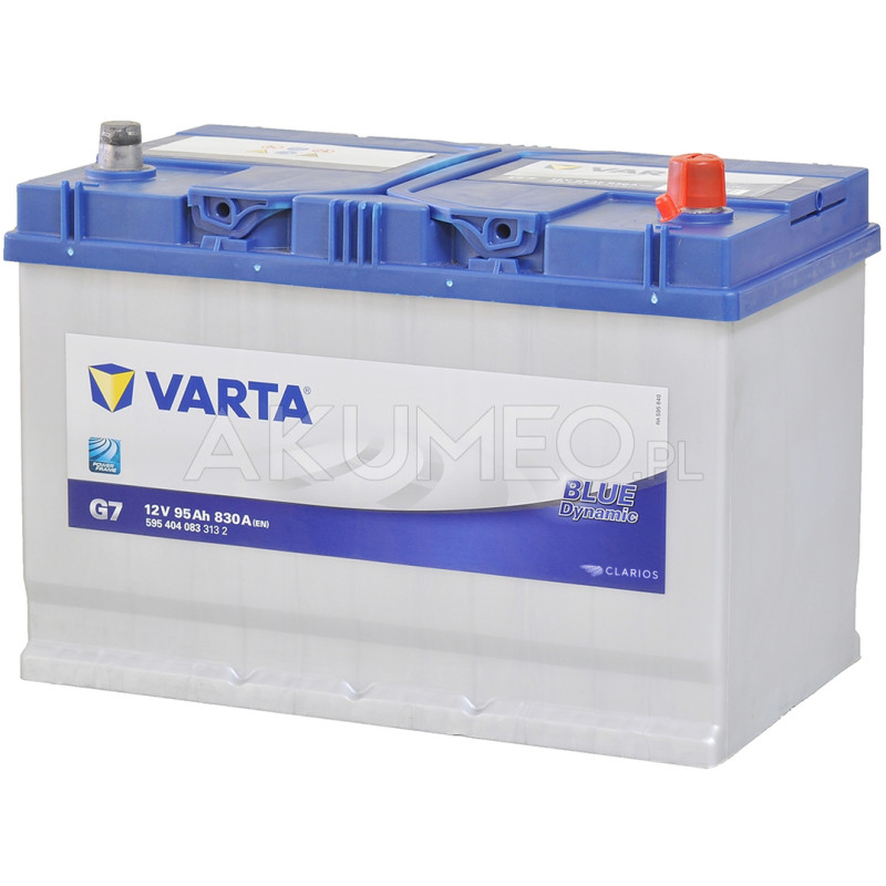 Akumulator Varta Blue Dynamic G7 12V 95Ah 830A JAP prawy+ | sklep Akumeo