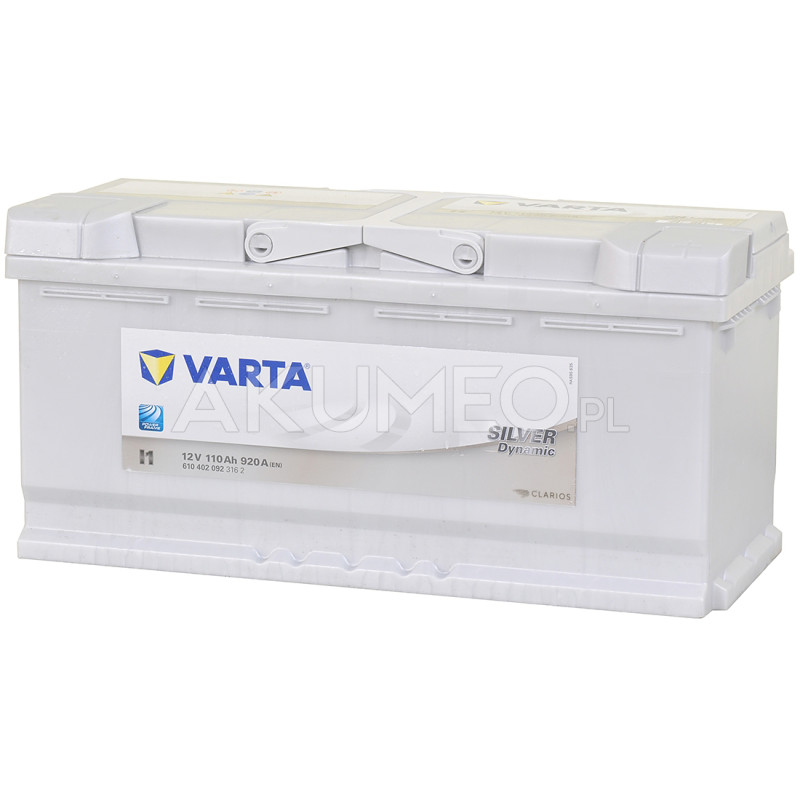 Varta I1 - Starterbatterie Silver Dynamic 12V / 110Ah / 920A, 165,00 €