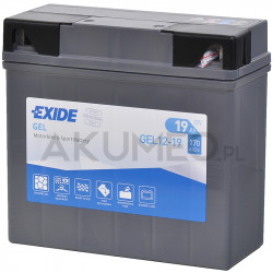 Akumulator Żelowy Exide Gel12-19 12V 19Ah 170A Prawy+ | Sklep Akumeo