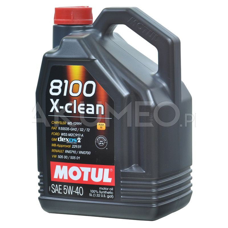 Olej silnikowy MOTUL 8100 X-CLEAN 5W40 5L