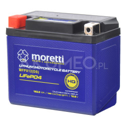Akumulator litowo-jonowy MORETTI MFPX12 12V 12Ah 150A prawy+