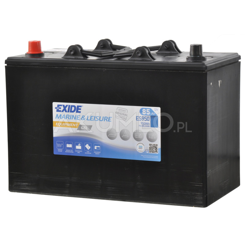 Akumulator Exide Equipment GEL ES950 12V 85Ah lewy+ Akumulator Exide Equipment GEL ES950 12V 85Ah lewy+