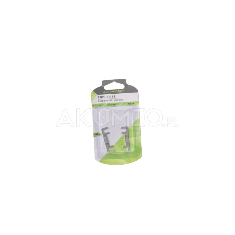 CARMOTION BEZPIECZNIKI TAŚMOWE 41X11 MM, 100A, 2 SZT. CARMOTION BEZPIECZNIKI TAŚMOWE 41X11 MM, 100A, 2 SZT.