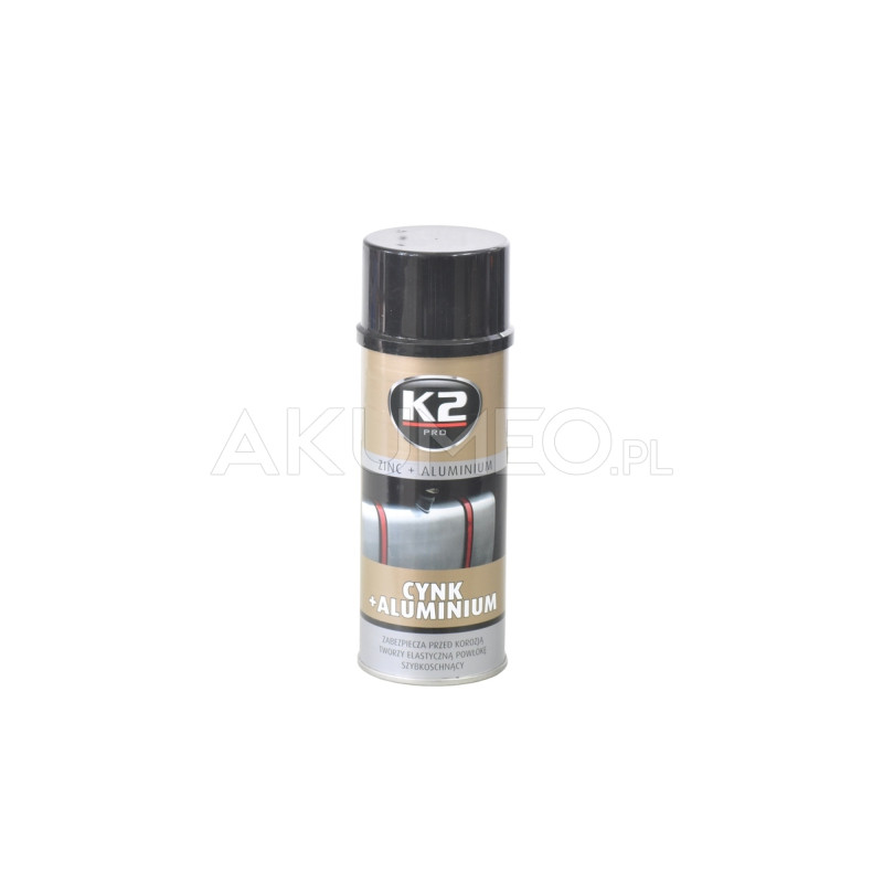 SPRAY K2 CYNK+ ALUMINIUM 400ML ANTYKOROZJA SPRAY K2 CYNK+ ALUMINIUM 400ML ANTYKOROZJA