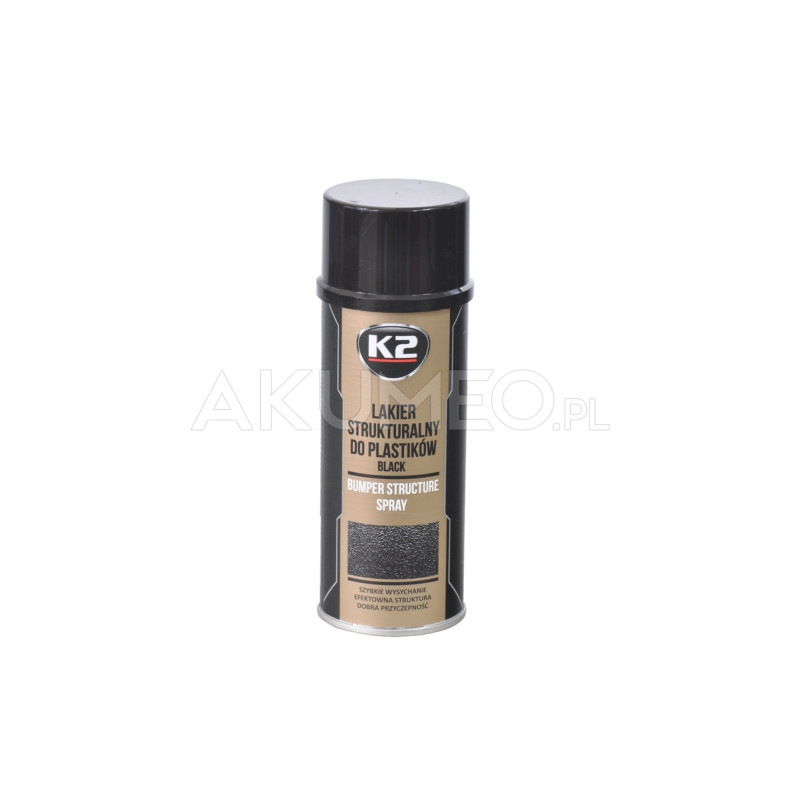 K2 lakier strukturalny do plastiku 500ML K2 lakier strukturalny do plastiku 500ML