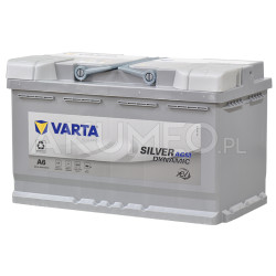 Akumulator Varta Silver Dynamic AGM A6 12V 80Ah 800A prawy+