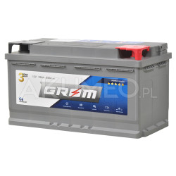Akumulator GROM Premium 12V 95Ah 800A prawy+