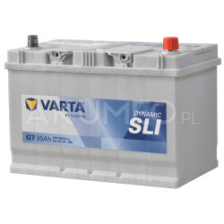 Akumulator Varta Dynamic SLI G7 12V 95Ah 830A JAP prawy+