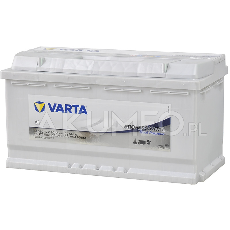 Akumulator Varta Professional Dual Purpose 12V 90Ah 800A prawy+ | sklep  Akumeo