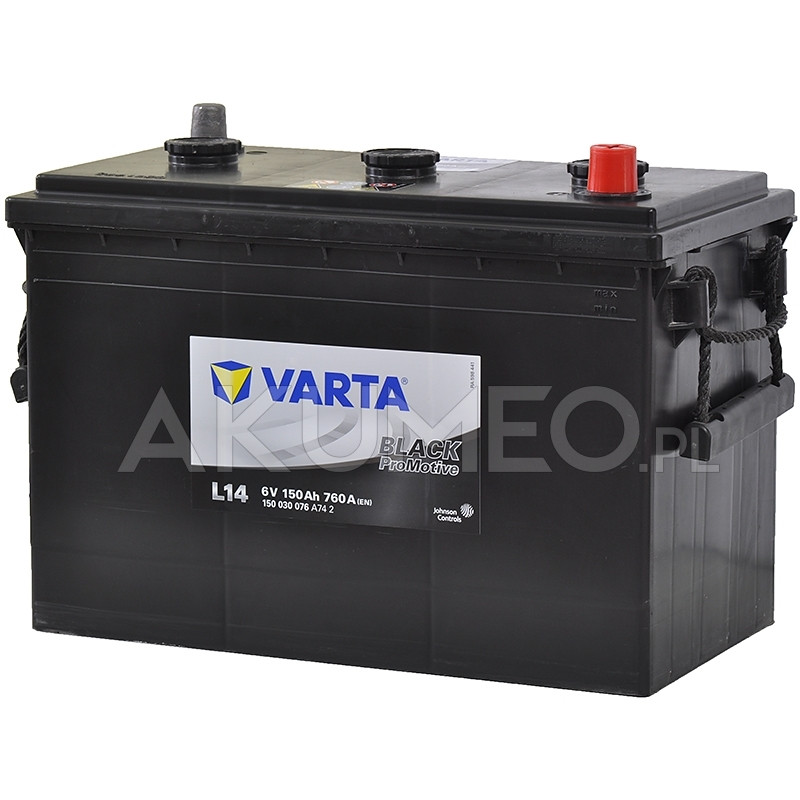 Akumulator Varta ProMotive Black L14 6V 150Ah 760A