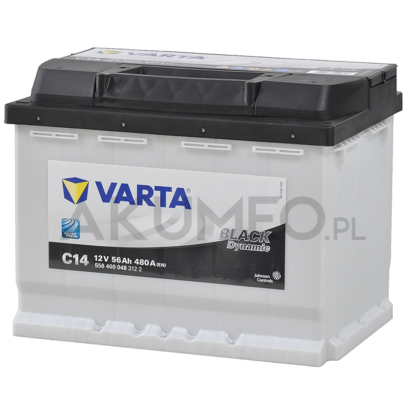 Akumulator Varta Black Dynamic C14 12V 56Ah 480A prawy+ | sklep Akumeo