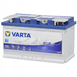 Akumulator Varta Blue Dynamic EFB F22 12V 80Ah 730A prawy+