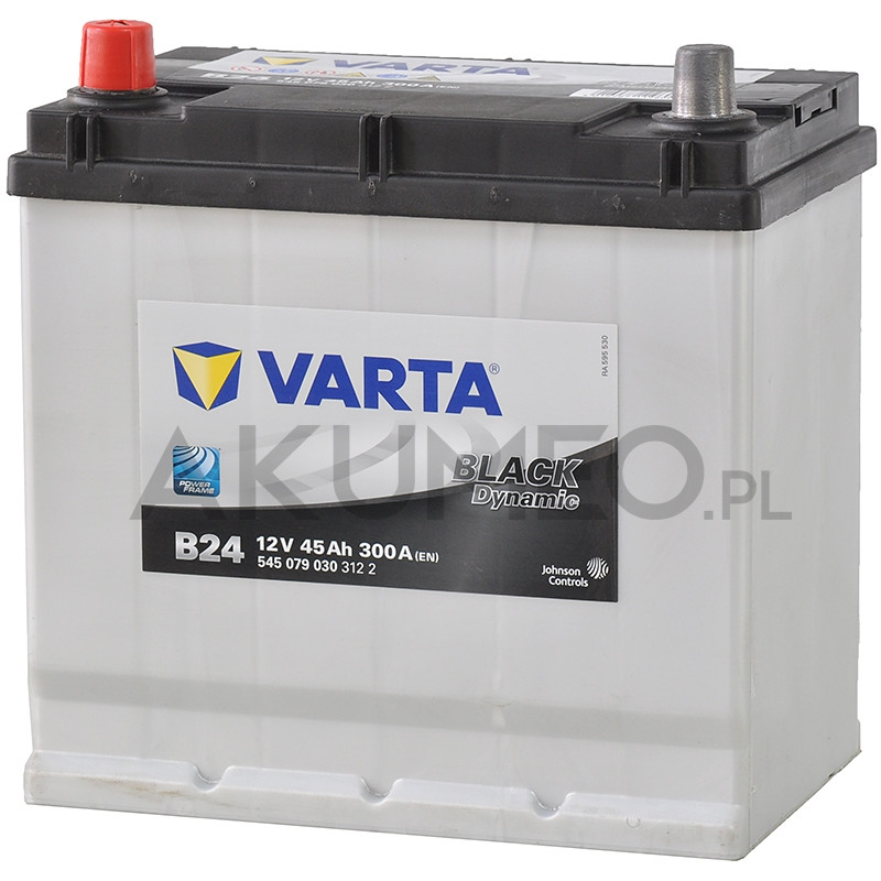 Akumulator Varta Black Dynamic B24 12V 45Ah 300A JAP lewy+ Akumulator Varta Black Dynamic B24 12V 45Ah 300A JAP lewy+