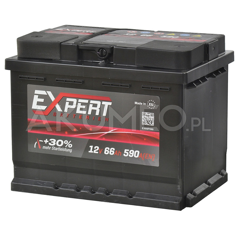 Akumulator Expert Batterien 12V 66Ah 590A Prawy+ | Sklep Akumeo