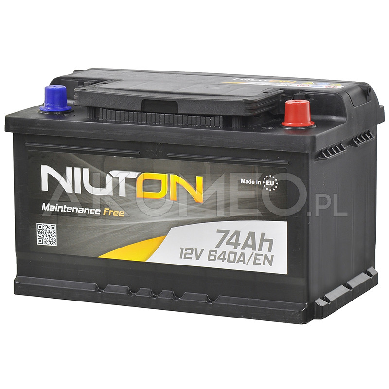 Akumulator Niuton Nt74P640 12V 74Ah 640A Prawy+ | Sklep Akumeo