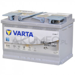 Akumulator Varta Silver Dynamic AGM E39 12V 70Ah 760A prawy+